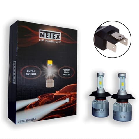 LADA SAMARA FAR AMPÜL LED H4 36W / 8000 LM CSP 1919 SÜPER ODAKLAMALI 6500 K